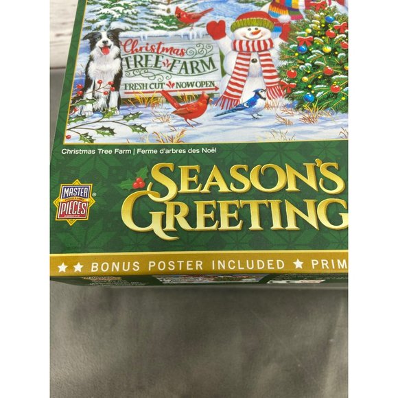 Season's Greetings Christmas‎ Tree Farm 1000 Piece Jigsaw Puzzle - Picture 11 of 13